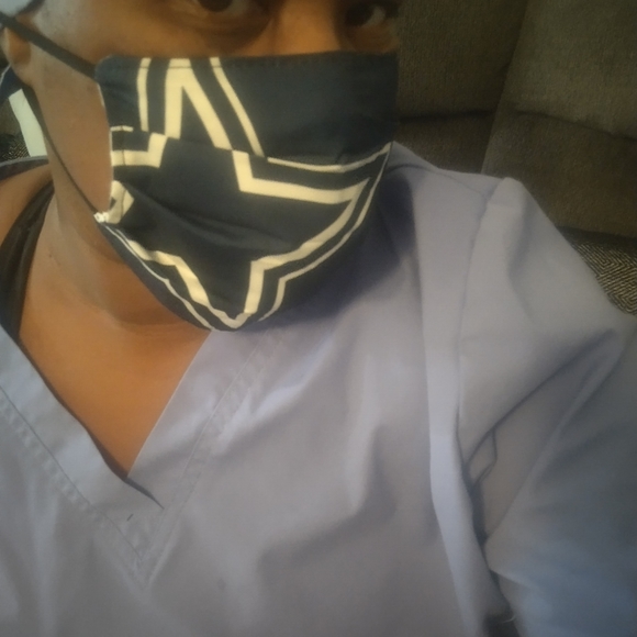 DALLAS COWBOYS FACE MASK - Picture 7 of 9